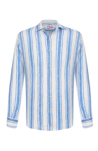 Мужская льняная рубашка MC2 SAINT BARTH, арт. STBM PAMPL0NA/01915H