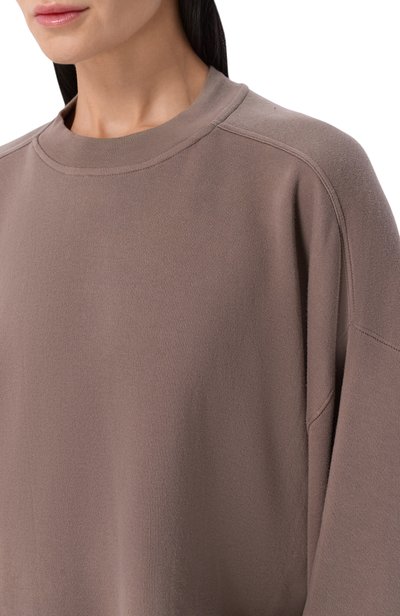 Хлопковая футболка RICK OWENS темно-бежевого цвета по цене 69950 руб., арт. RP02F5204/JDC, фото 5 Хлопковая футболка RICK OWENS, арт. RP02F5204/JDC, фото 5