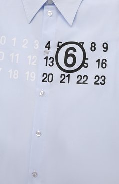 Хлопковая рубашка MM6, арт. M60659/MM014, фото 3