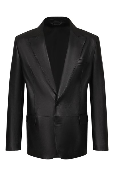 Мужской кожаный пиджак DOLCE & GABBANA, арт. G2TV4L/HULY7