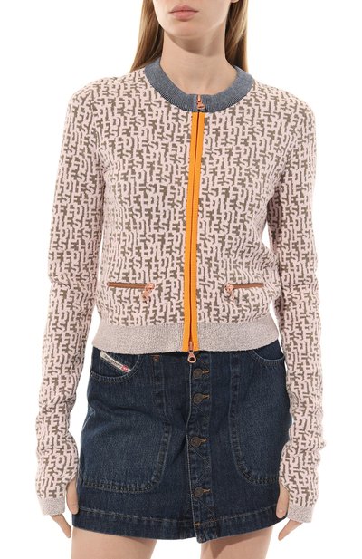 Кардиган из вискозы и хлопка DIESEL, арт. A09429/0LGAQ, фото 3