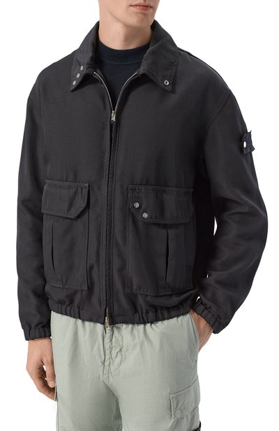 Куртка STONE ISLAND темно-синего цвета по цене 141000 руб., арт. L1S144100002/S0J20, фото 3 Куртка STONE ISLAND, арт. L1S144100002/S0J20, фото 3
