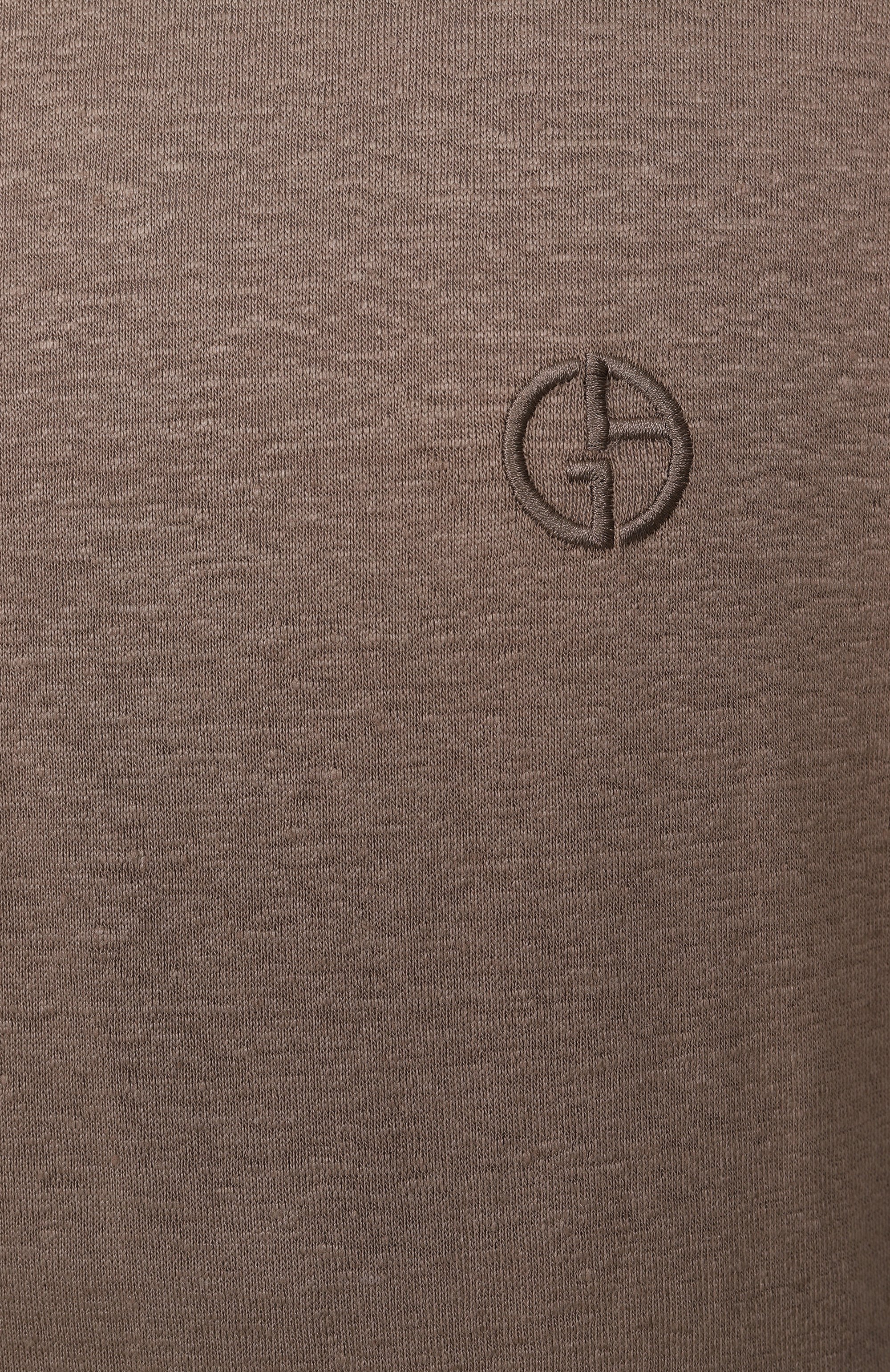 Льняная футболка GIORGIO ARMANI, арт. GM001099/TE13875, фото 6