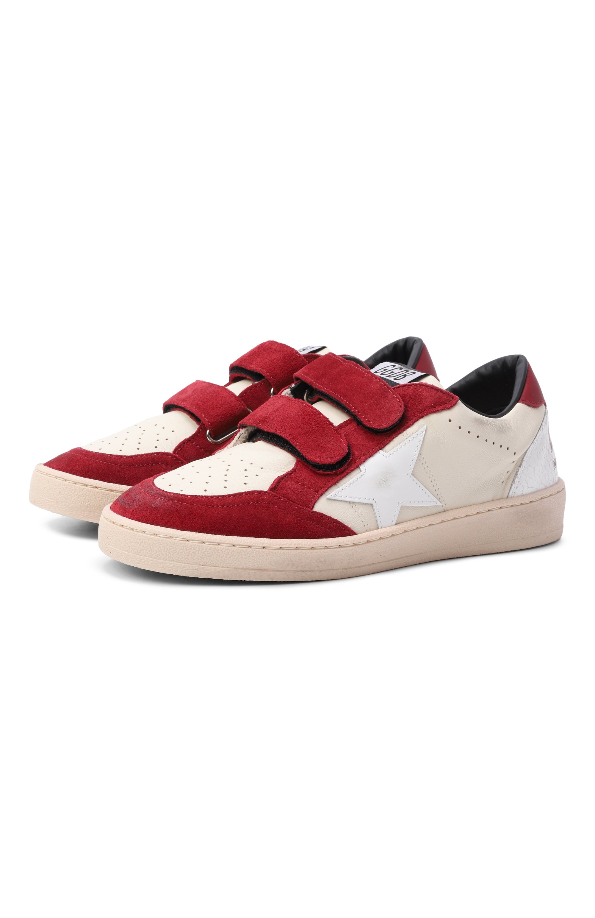 Кожаные кеды ball star GOLDEN GOOSE DELUXE BRAND, арт. GTF00501.F008054, фото 1