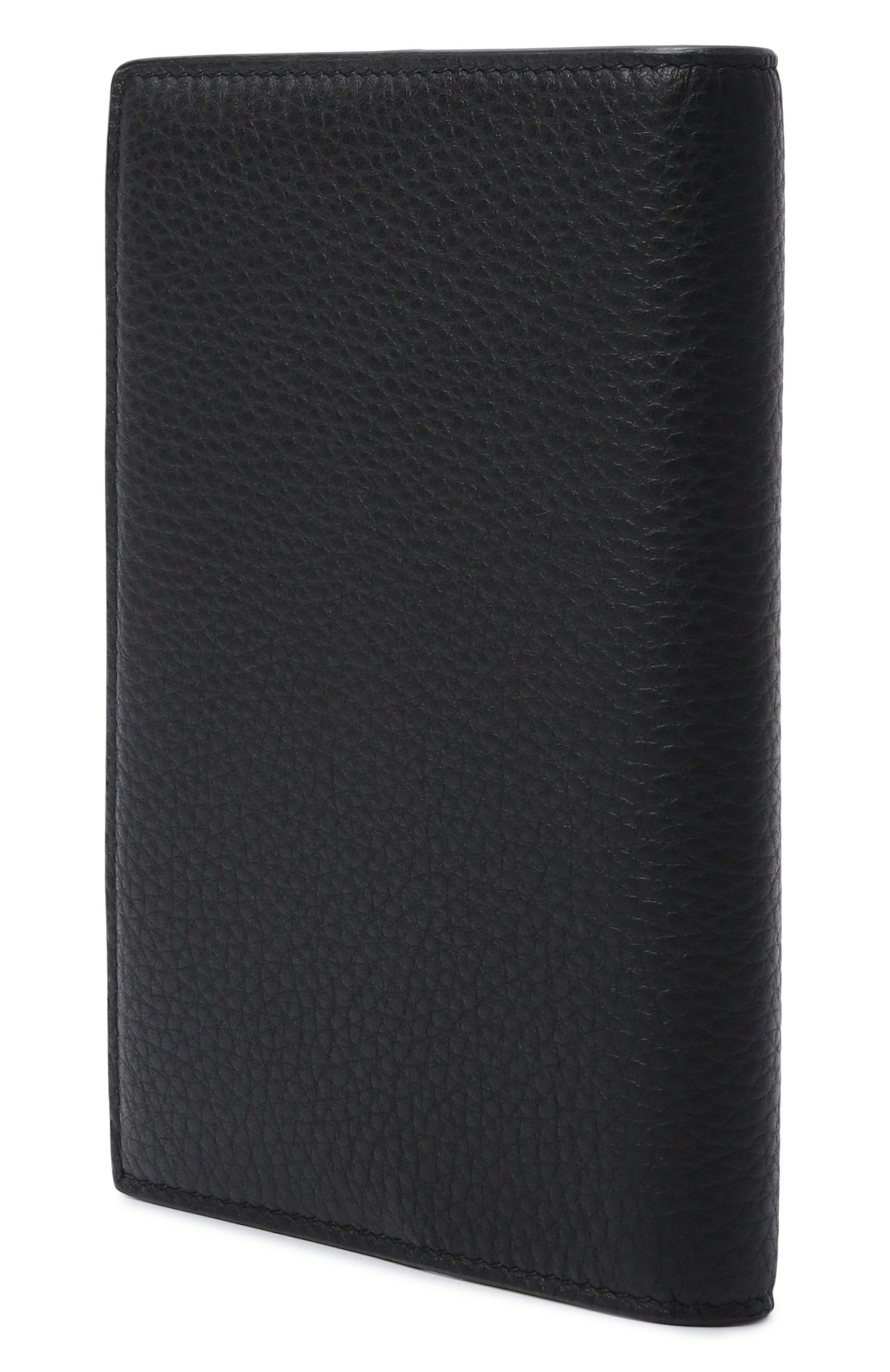 Кожаная обложка для паспорта SAINT LAURENT черного цвета по цене 69150 руб., арт. 863679/AAET9, фото 2 Кожаная обложка для паспорта SAINT LAURENT, арт. 863679/AAET9, фото 2