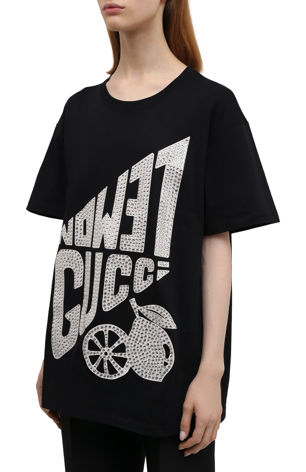 Хлопковая футболка GUCCI, арт. 615044/XJDZ4, фото 3