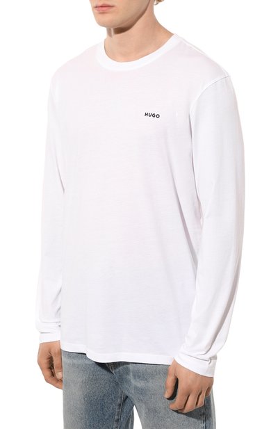 Хлопковый лонгслив HUGO, арт. 50466159, фото 3