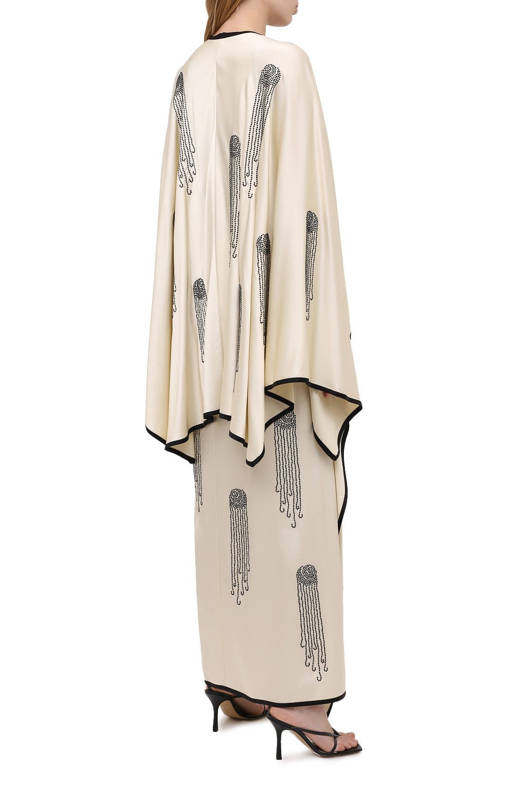 Платье из вискозы STELLA MCCARTNEY бежевого цвета по цене 392500 руб., арт. 602163/SPA32, фото 4 Платье из вискозы STELLA MCCARTNEY, арт. 602163/SPA32, фото 4