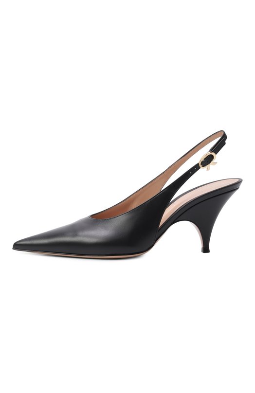 Кожаные туфли Sofia 70 Gianvito Rossi G95646.70RIC.VITNER0 Чёрный  G95646.70RIC.VITNER0 Фото 4