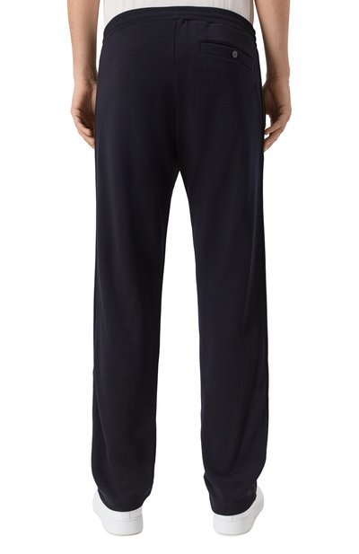 Шерстяные брюки CANALI темно-синего цвета по цене 122500 руб., арт. T0913/MJ02339, фото 4 Шерстяные брюки CANALI, арт. T0913/MJ02339, фото 4