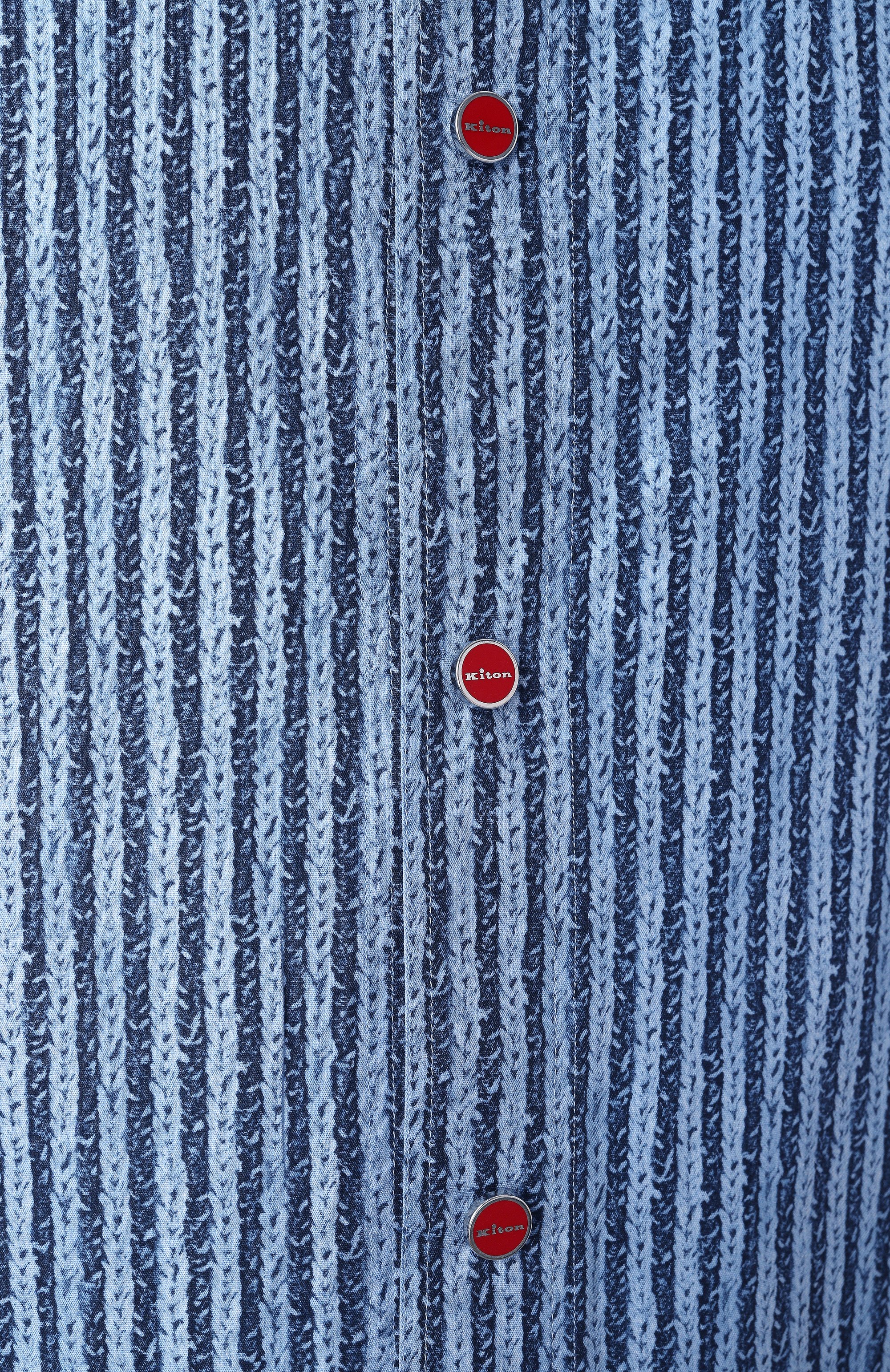 Хлопковая рубашка KITON, арт. UMCMARH0912901_46-50, фото 6