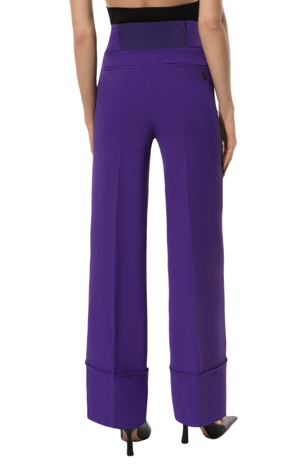 Брюки BLUGIRL фиолетового цвета по цене 27250 руб., арт. RF2148/T3191, фото 4 Брюки BLUGIRL, арт. RF2148/T3191, фото 4