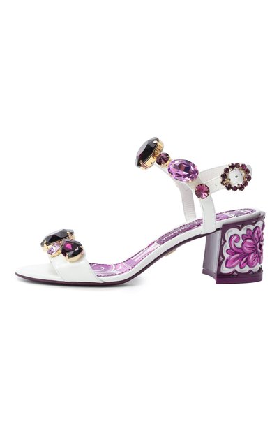 Кожаные босоножки keira 60 DOLCE & GABBANA, арт. CR1733/AT848, фото 4