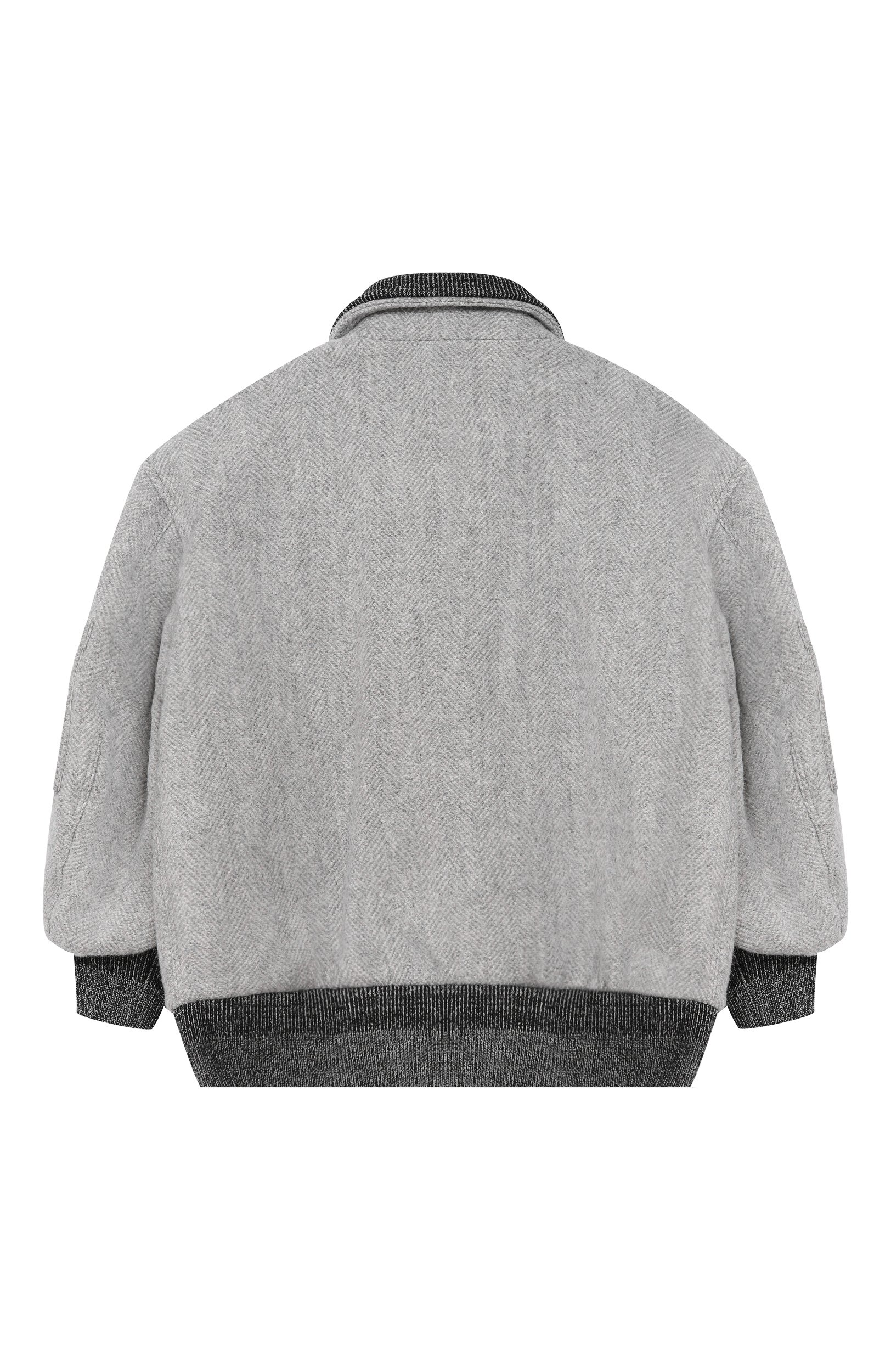 Шерстяной бомбер MISSONI светло-серого цвета по цене 72650 руб., арт. MZ2A47/E0218_001, фото 2 Шерстяной бомбер MISSONI, арт. MZ2A47/E0218_001, фото 2