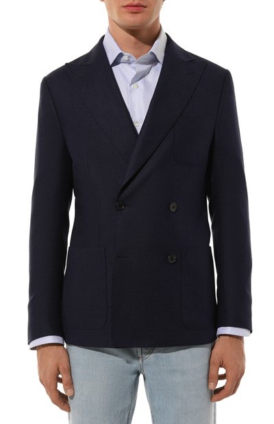 Пиджак из шелка и шерсти CORNELIANI, арт. 93X009-9318264, фото 4