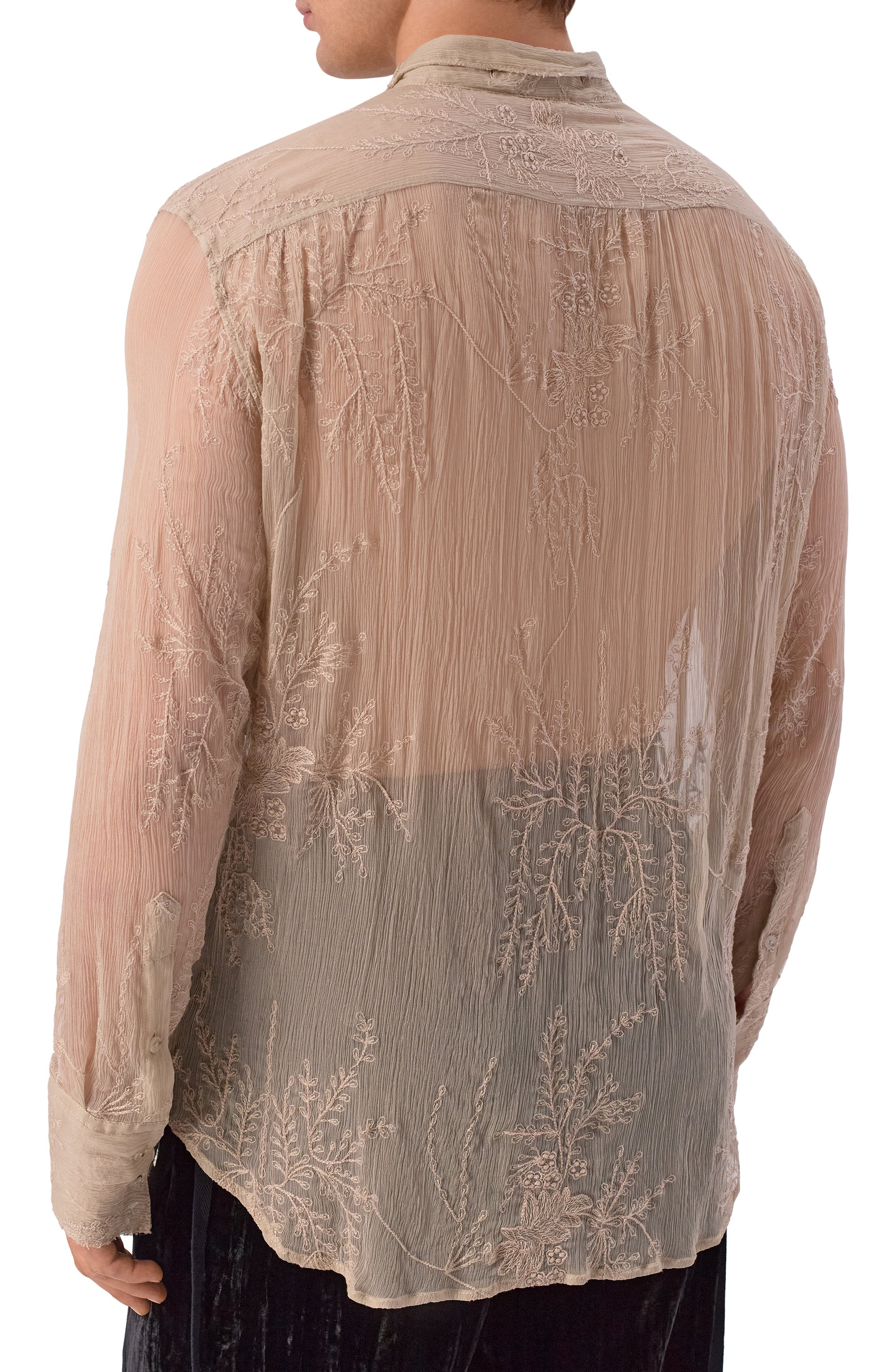 Рубашка из шелка и хлопка ANN DEMEULEMEESTER, арт. B0013974/FA735, фото 4