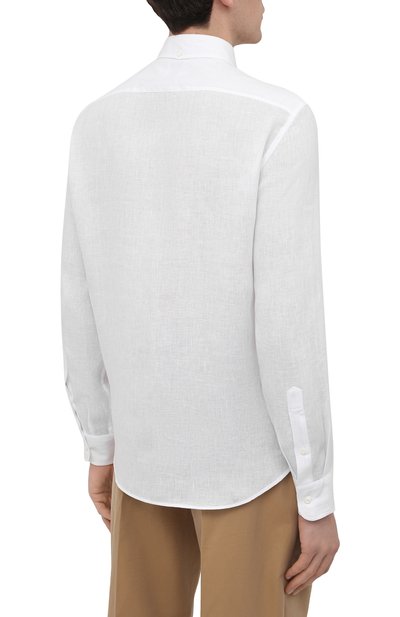 Льняная рубашка BRUNELLO CUCINELLI, арт. MB6083029, фото 4