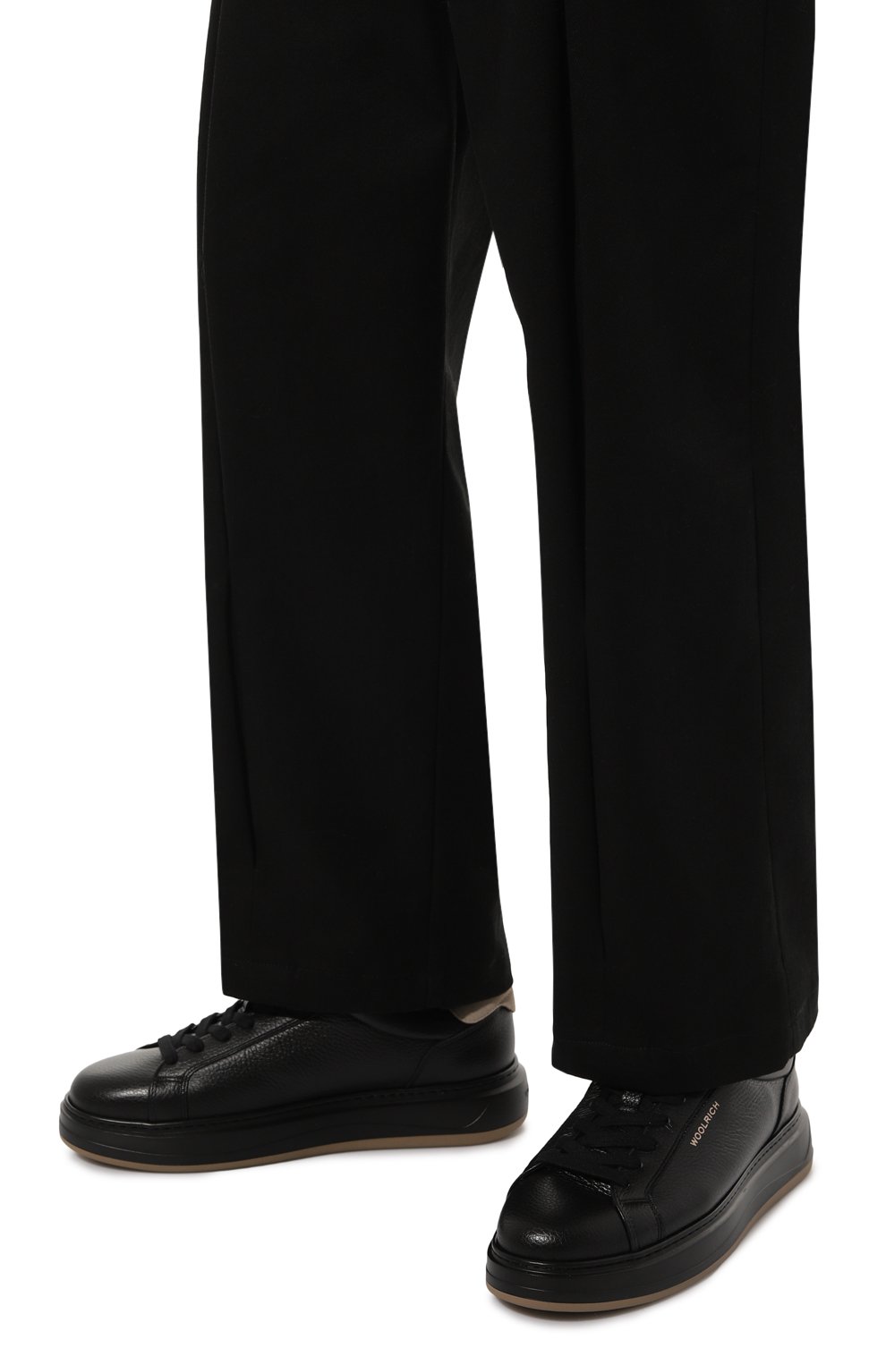 Кожаные кеды WOOLRICH, арт. WFM242.010.1200, фото 3