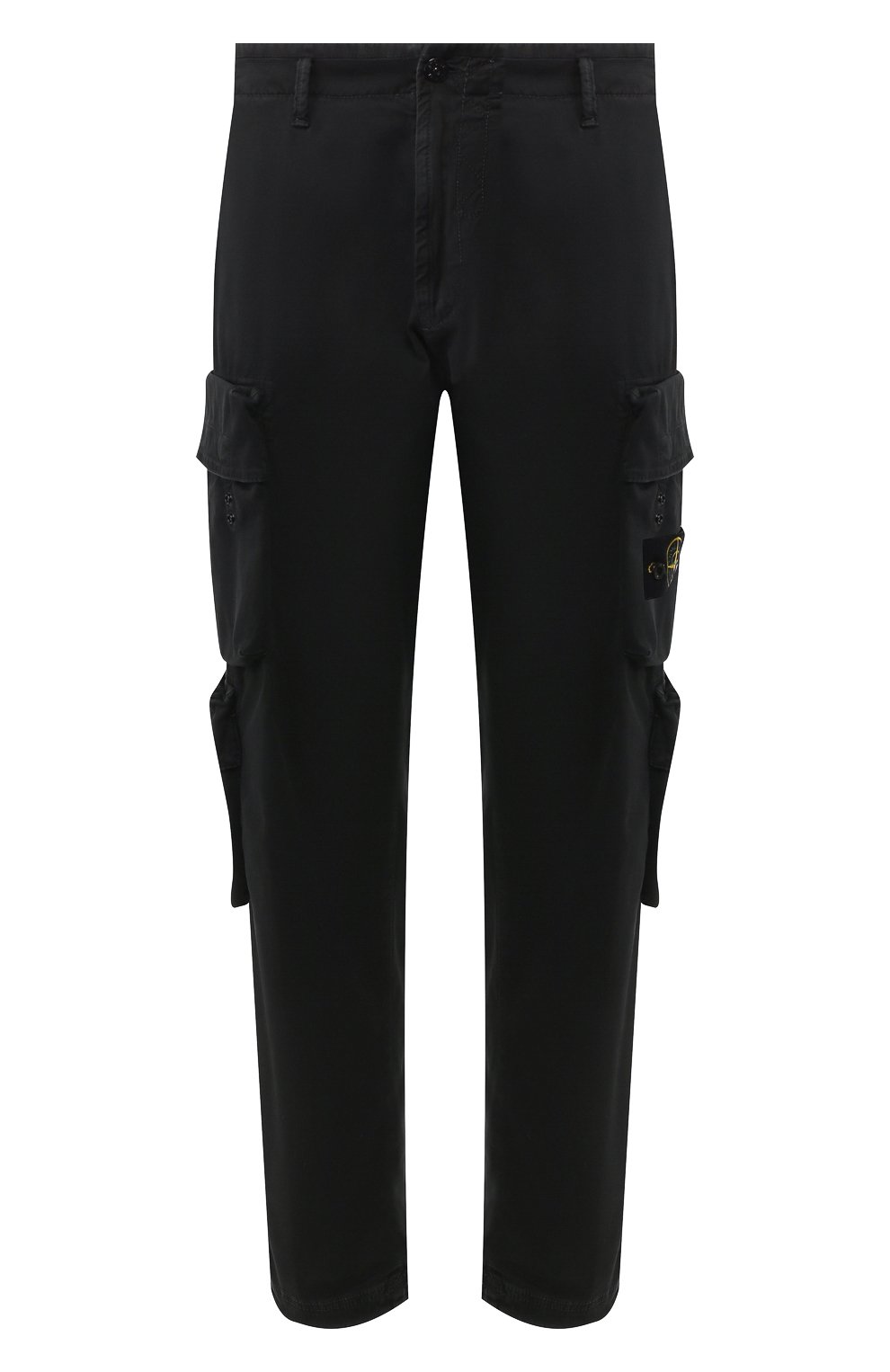 Хлопковые брюки-карго STONE ISLAND черного цвета по цене 45450 руб., арт. 711530702, фото 1 Хлопковые брюки-карго STONE ISLAND, арт. 711530702, фото 1