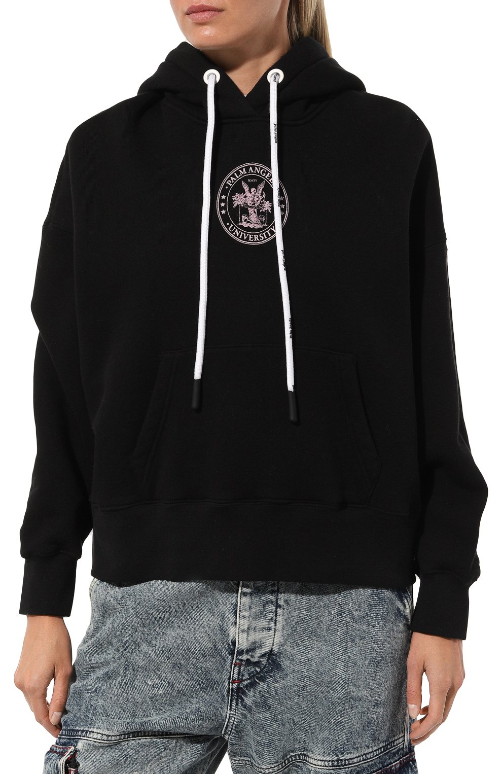 Хлопковое худи PALM ANGELS, арт. PWBB023S23FLE0031033, фото 3