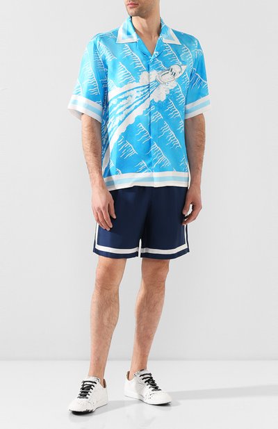 Шелковая рубашка CASABLANCA, арт. MS20-SH-003 SH0RT SLEEVE SHIRT SILLAGE, фото 2