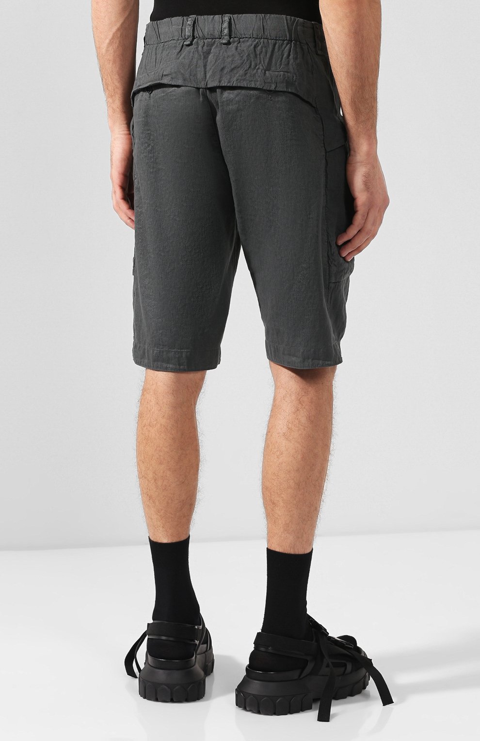 Шорты из смеси льна и хлопка TRANSIT, арт. CFUTRHC123, фото 4