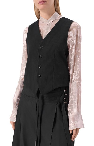 Хлопковый жилет ANN DEMEULEMEESTER, арт. B0013555/FA718, фото 3