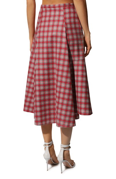 Шерстяная юбка VIKA GAZINSKAYA, арт. W-23-FW-201832-WOOL-RED, фото 4