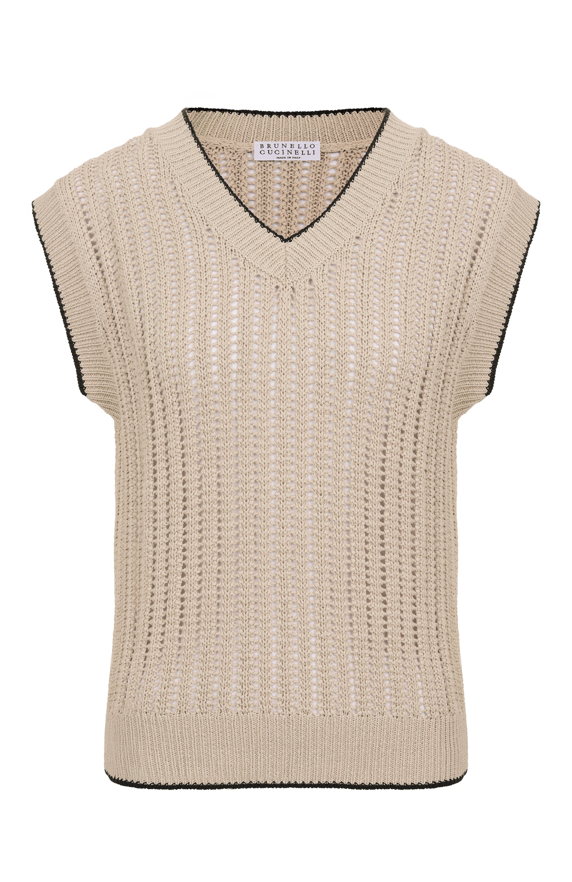 Хлопковый жилет BRUNELLO CUCINELLI, арт. MSB582002, ф�ото 1