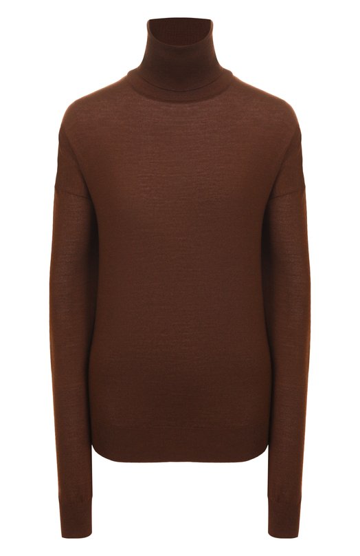 Водолазка из шерсти и кашемира Saint Laurent 850335/YAPK2 Коричневый 850335/YAPK2