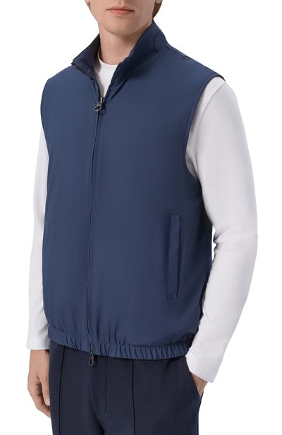 Двусторонний жилет LORO PIANA темно-синего цвета по цене 299500 руб., арт. FAP8313, фото 3 Двусторонний жилет LORO PIANA, арт. FAP8313, фото 3