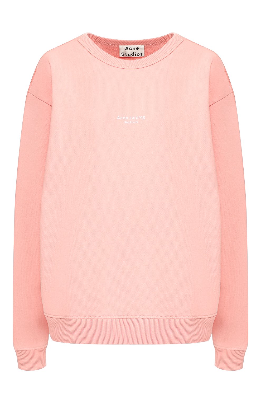 Хлопковый свитшот ACNE STUDIOS розового цвета по цене 35300 руб., арт. AI0045, фото 1 Хлопковый свитшот ACNE STUDIOS, арт. AI0045, фото 1