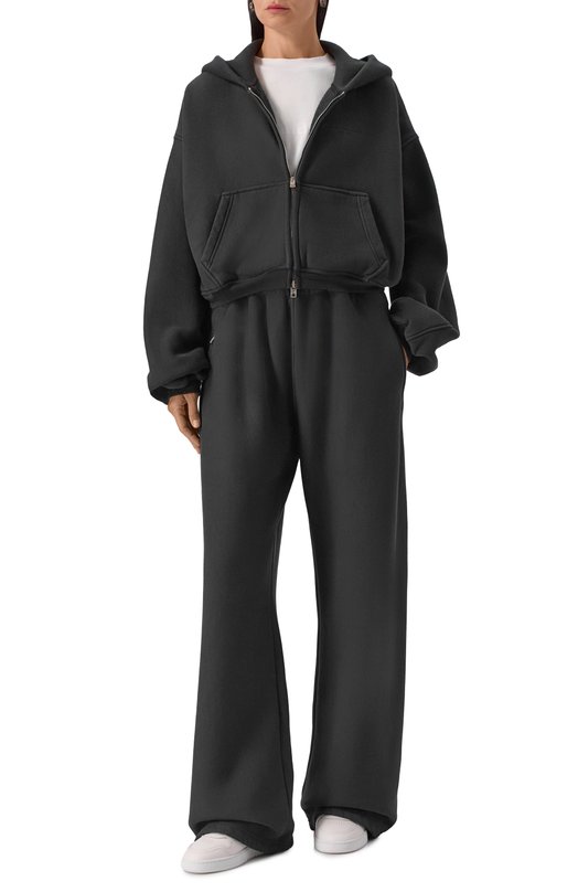 Хлопковая толстовка Alexander Wang 1CC3251057 Чёрный  1CC3251057 Фото 2