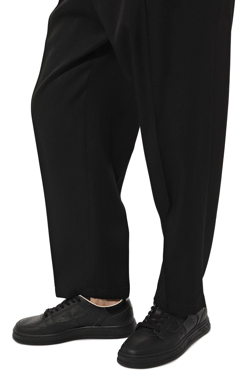 Кожаные кеды quinn PREMIATA черного цвета по цене 36500 руб., арт. QUINN/VAR6564, фото 3 Кожаные кеды quinn PREMIATA, арт. QUINN/VAR6564, фото 3