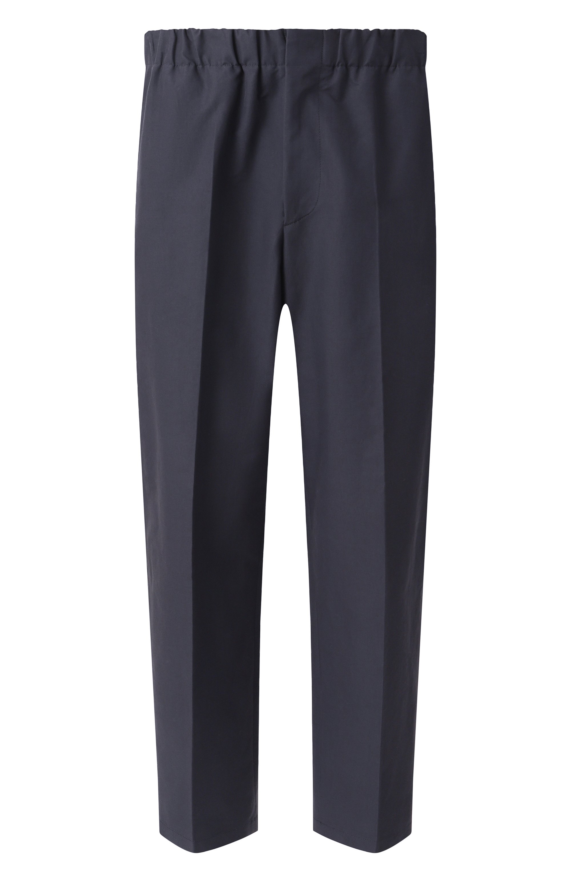 Хлопковые брюки JIL SANDER темно-синего цвета по цене 130000 руб., арт. J23KA0005/J45225, фото 1 Хлопковые брюки JIL SANDER, арт. J23KA0005/J45225, фото 1