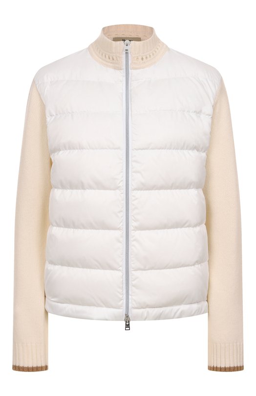 Комбинированный кардиган Herno MP000152D/70100 Кремовый MP000152D/70100