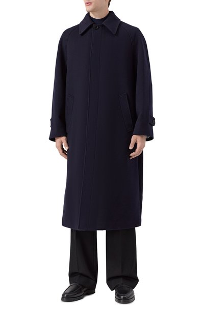 Пальто из шерсти и кашемира VALENTINO темно-синего цвета по цене 570000 руб., арт. 7V3CAK00/2KA, фото 3 Пальто из шерсти и кашемира VALENTINO, арт. 7V3CAK00/2KA, фото 3