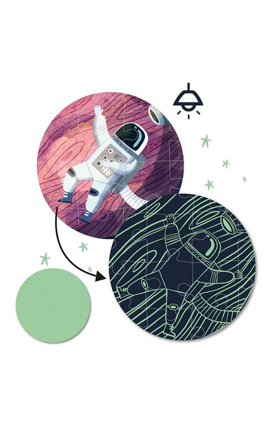 Люминесцентный пазл космос APLI KIDS, арт. 18812