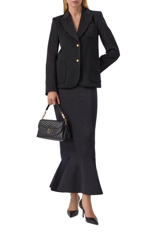 Сумка Avenue Jimmy Choo AVNCURVET0PHANDLEQ0J Чёрный  AVNCURVET0PHANDLEQ0J Фото 7