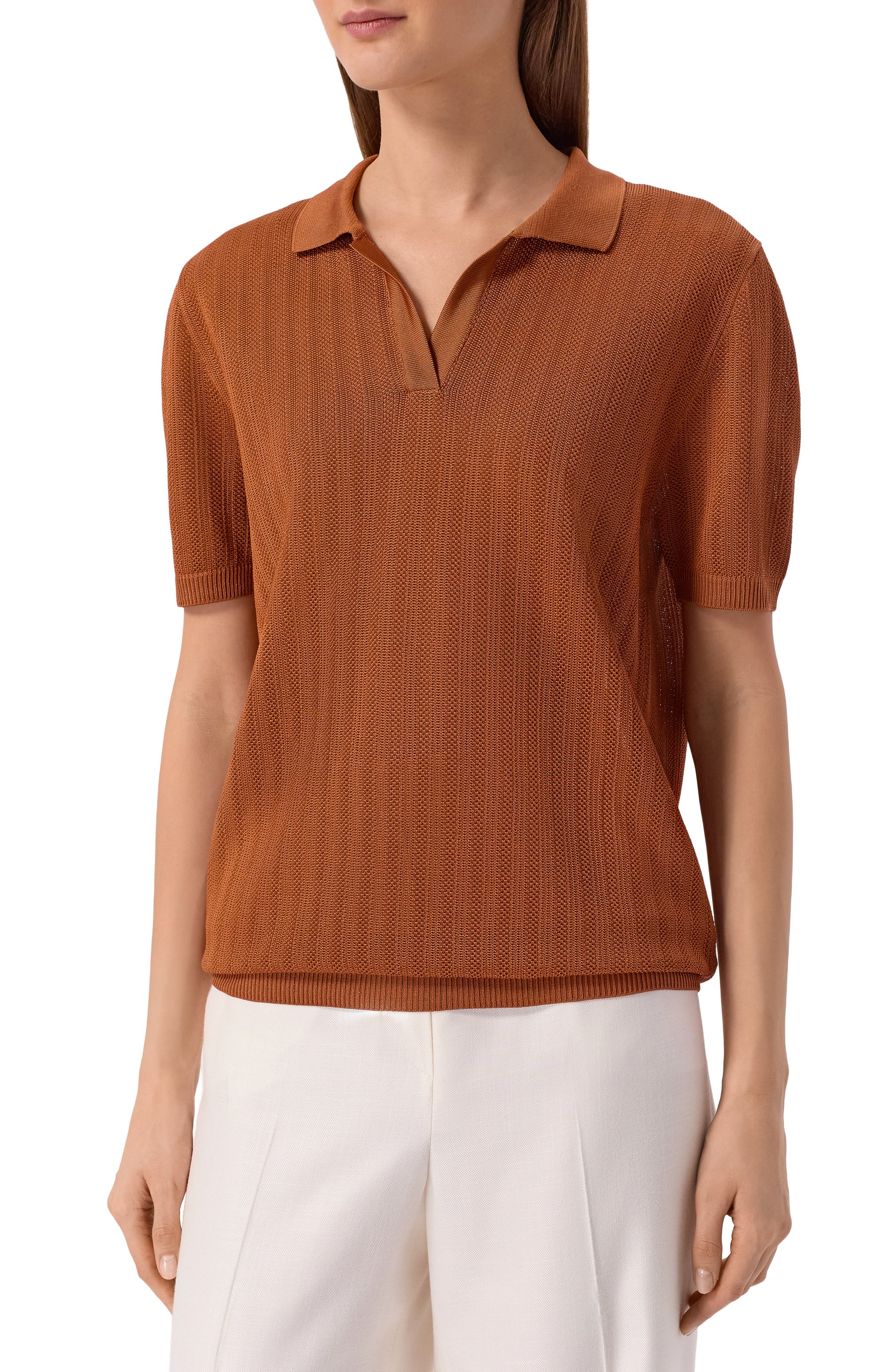 Шелковое поло KITON, арт. D61786K0920, фото 3