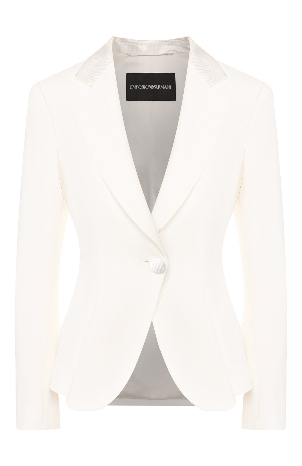Жакет EMPORIO ARMANI белого цвета по цене 78900 руб., арт. 4NG18T/42013, фото 1 Жакет EMPORIO ARMANI, арт. 4NG18T/42013, фото 1