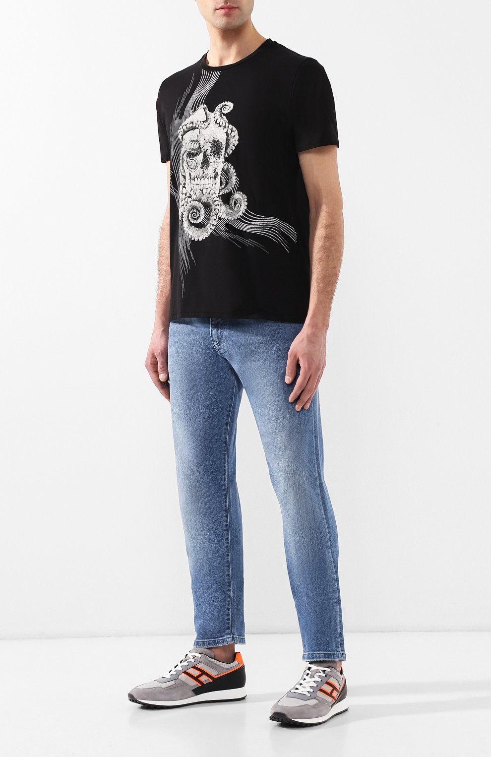 Хлопковая футболка JUST CAVALLI, арт. S01GC0532/N20663, фото 2