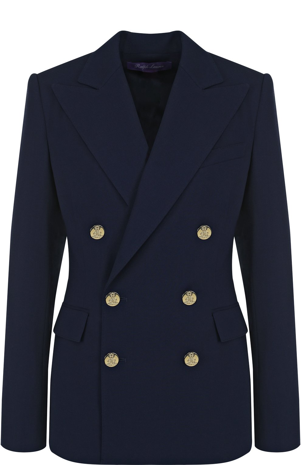 Шерстяной жакет RALPH LAUREN темно-синего цвета по цене 207000 руб., арт. 290625532, фото 1 Шерстяной жакет RALPH LAUREN, арт. 290625532, фото 1