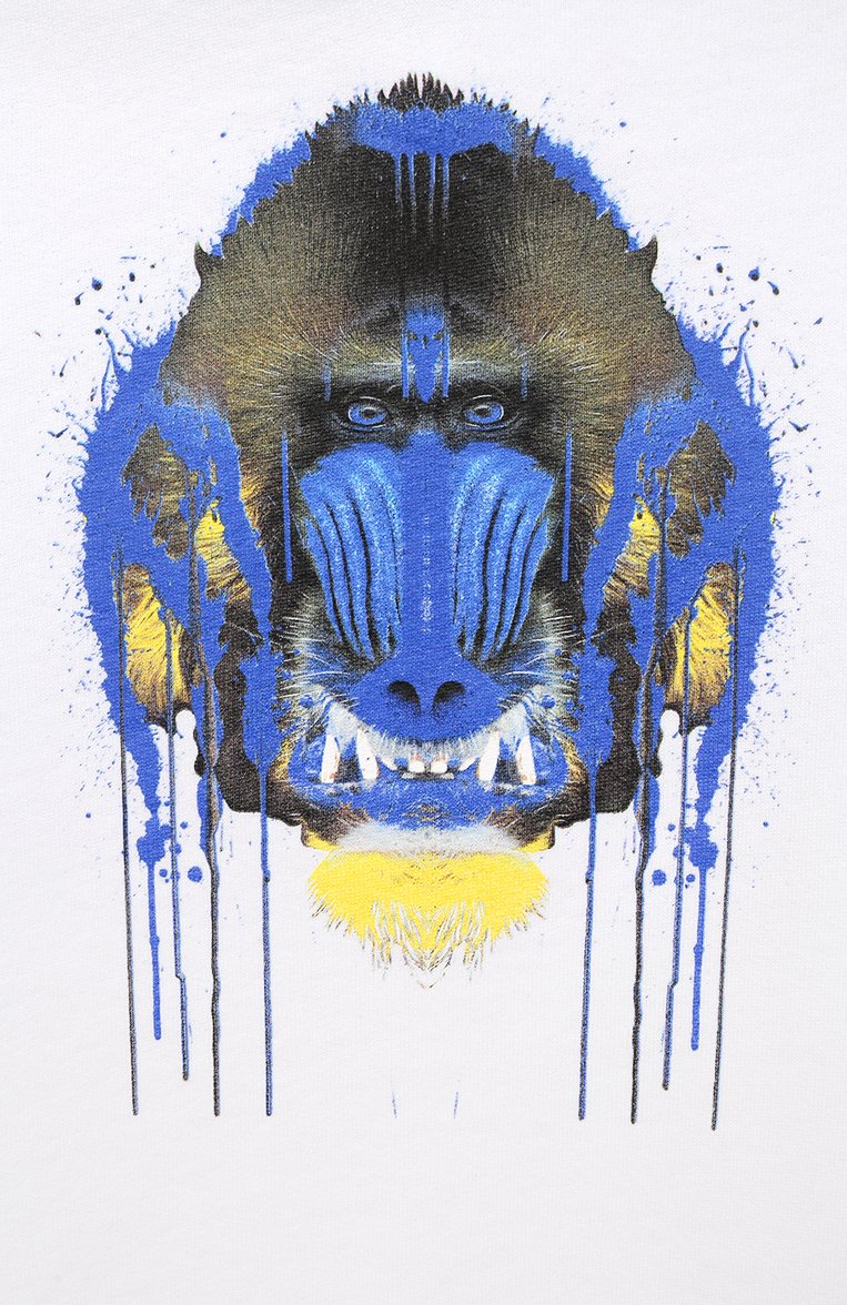 Детский хлопковое худи MARCELO BURLON KIDS OF MILAN белого цвета, арт. 21E/B/MB/2102/0020/2-6Y | Фото 3 (Материал внешний: Хлопок; Рукава: Длинные; Региональные ограничения белый список (Axapta Mercury): RU, Не проставлено; Мальчики Кросс-КТ: Худи-одежда; Драгоценные камни: Проставлено; Материал сплава: Проставлено; Ростовка одежда: 6 лет | 116 см)
