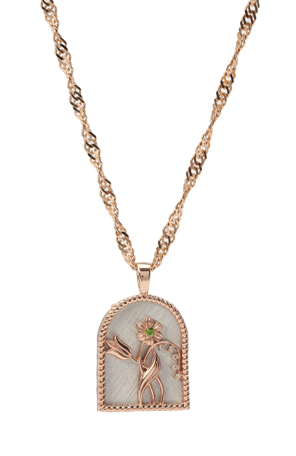 Подвеска-арка с демантоидом MOONKA, арт. dem-anl, фото 2