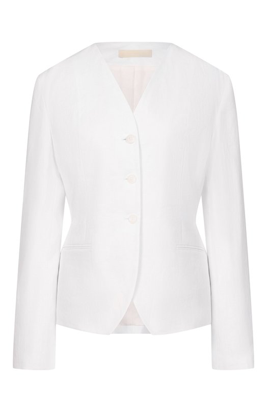 Льняной жакет 12 STOREEZ 137556 Белый 137556