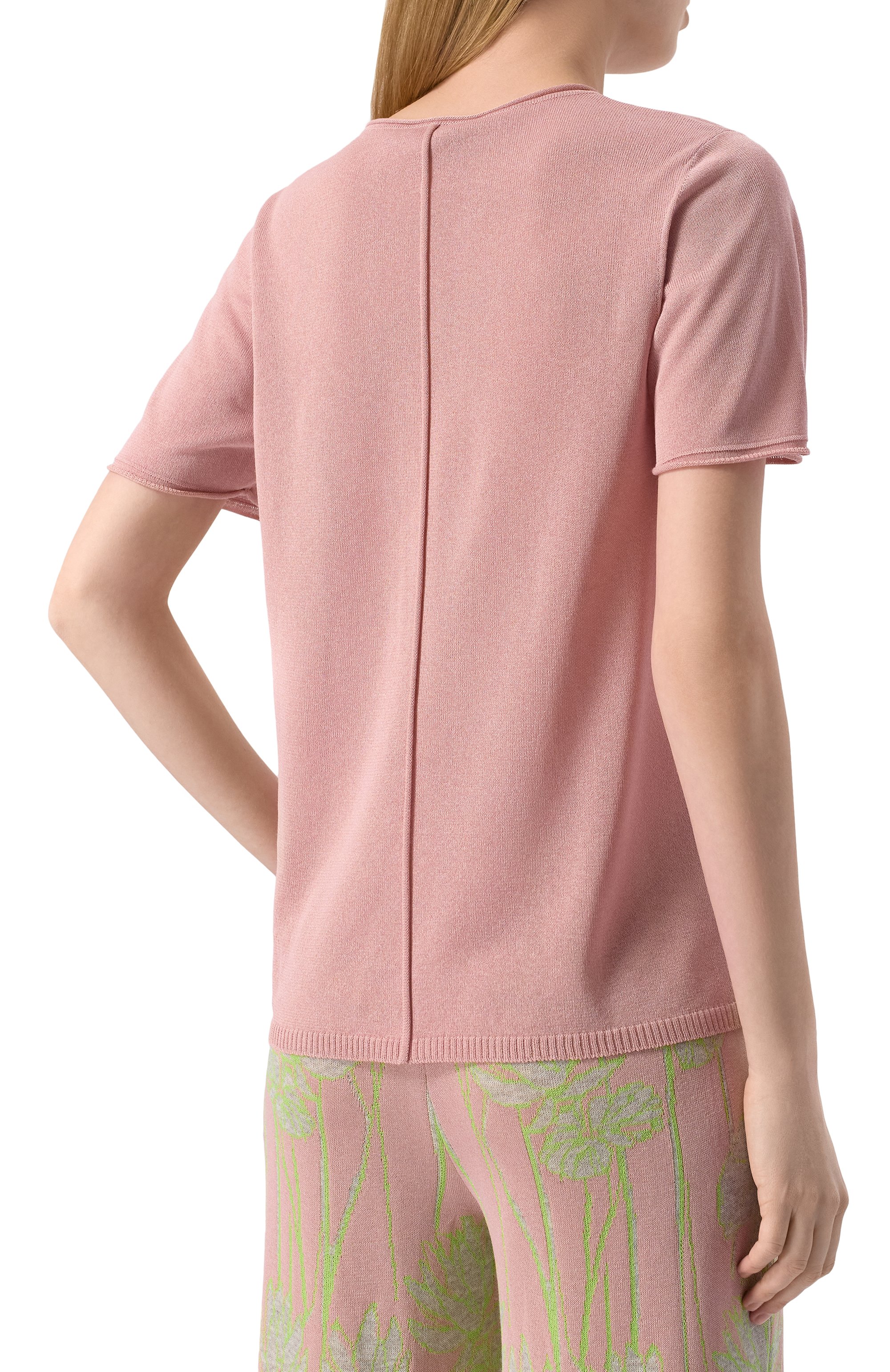 Пуловер из вискозы FREEAGE розового цвета по цене 21560 руб., арт. S25.JM295.7000.619, фото 4 Пуловер из вискозы FREEAGE, арт. S25.JM295.7000.619, фото 4