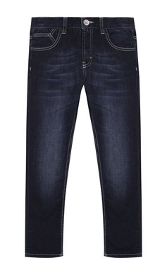 Джинсы с декоративными потертостями и поясом на кулиске KARL LAGERFELD KIDS, арт. Z24060/6A-12A, фото 1