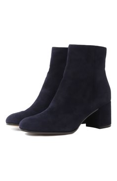 Женские замшевые ботильоны margaux 60 GIANVITO ROSSI темно-синего цвета, арт. G70510.60RIC.CASDENI | Фото 1 (Подошва: Плоская; Статус проверки: Проверено, Проверена категория; Каблук тип: Устойчивый; Каблук высота: Средний; Материал внутренний: Натуральная кожа; Драгоценные камни: Проставлено; Материал сплава: Проставлено, Проверено; Материал внешний: Натуральная кожа, Замша; Материал утеплителя: Без утеплителя)