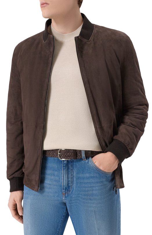 Замшевый ремень Barrett 26B615.1/INTRECCI0 FN Коричневый  26B615.1/INTRECCI0 FN Фото 2